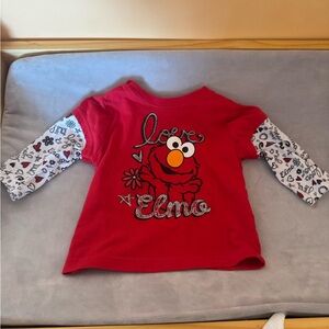 2 long sleeve Sesame Street shirts for girls